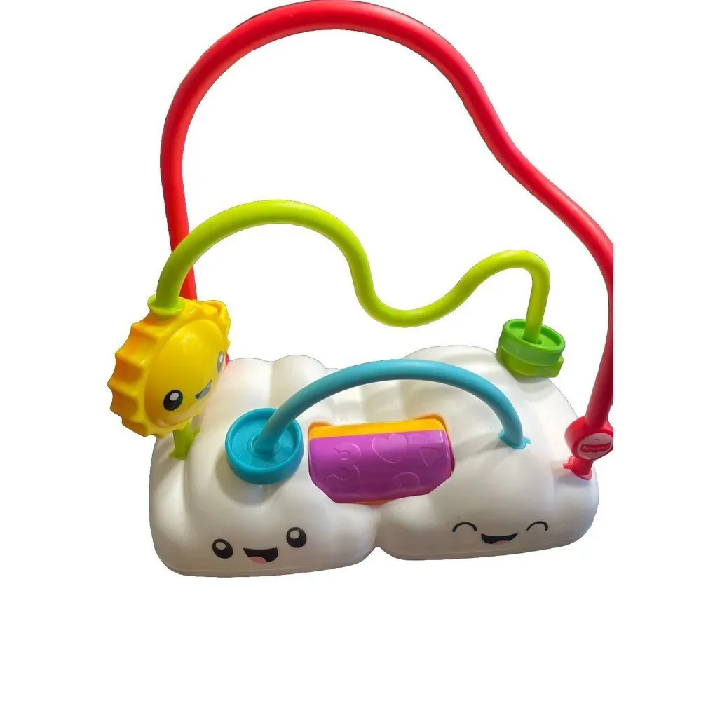 Fisher Price Chasing Rainbows Bead Maze Infant 6M+ Toddler Developmental Toy EUC